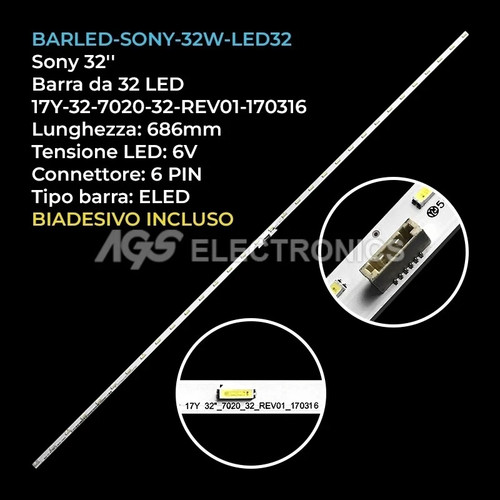 Barra strip led sony - led,