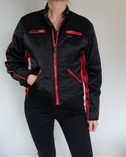 Blouson nylon moto label - nylon,