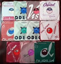 Lotto 11 dischi 78 giri anni '50 ODEON, DURIUM, LA VOCE DEL PADRONE, VIS RADIO