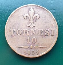 10 Tornesi 1859 - Francesco II - Regno delle Due Sicilie