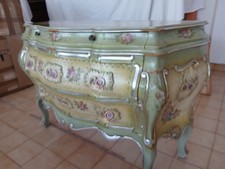 COMO' LACCATO VENEZIANO DECORI INTAGLIATI IN RILEVO -  BAROCCHETTO - 1940 EMILIA