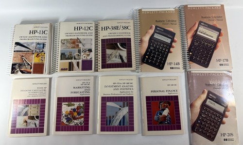 Lotto manuali calcolatrice - , hp