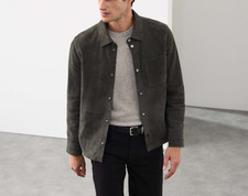 Giacca Camicia Uomo Grigio