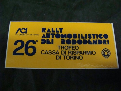 Adesivo rally dei - 26°,