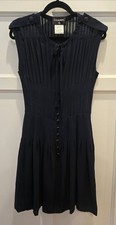 Abito Chanel in seta blu navy