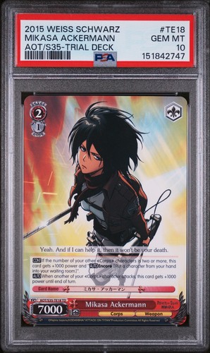 Psa mikasa ackermann te18 - psa, 10