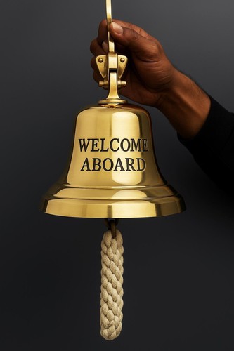 Welcome aboard engraved - welcome,