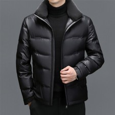 Piumino uomo invernale pelle