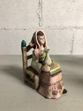 STATUA STATUINA TERRACOTTA VENDITRICE CAMPANIA PRESEPE VINTAGE 1960