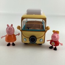 Peppa Pig Mini Camper Van Famiglia Camper Veicolo Figure Vintage Jazwares 2003 Giocattolo   