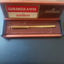 Penna sfera RONSON con finiture oro 18 Ct.