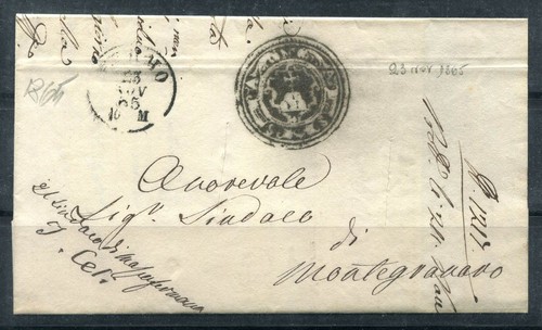 Italia 1865 busta 100 - italia,