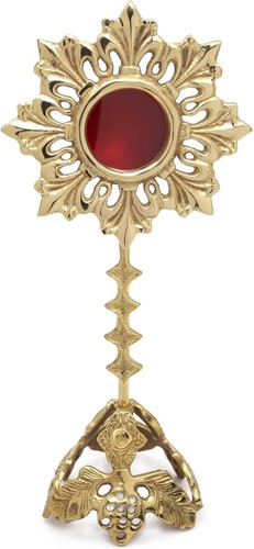 Piccolo reliquiario ottone - reliquiario,