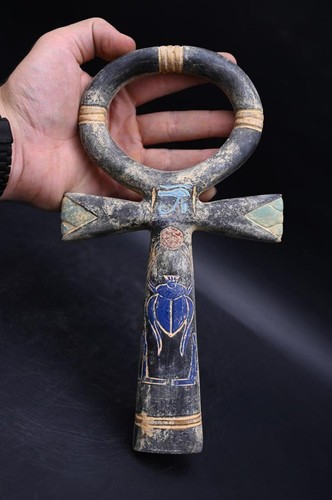 Statuina manufatto egizio ankh - statuina,