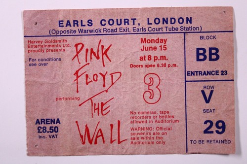 Pink floyd biglietto - floyd, concerto