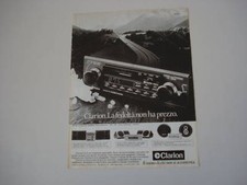 advertising Pubblicità 1982 AUTORADIO CLARION