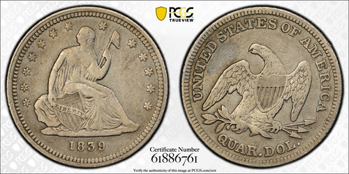 1839 pcgs originale vf - originale,