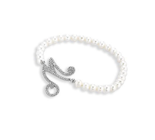 Bracciale elastico perle - , e