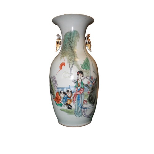 Vaso cinese decorato con - vaso,