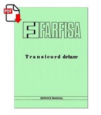 Farfisa TRANSICORD Deluxe SERVICE MANUAL Schematic Diagrams Schaltplan Schema