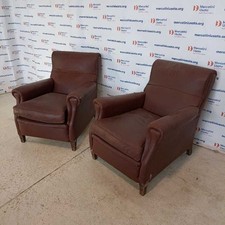 Coppia Poltrone Vintage Pelle