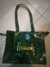 Harrods - Borsa Verde 1384866 Signature Logo Tote Bag Green 