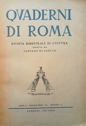 Quaderni roma rivista - di,