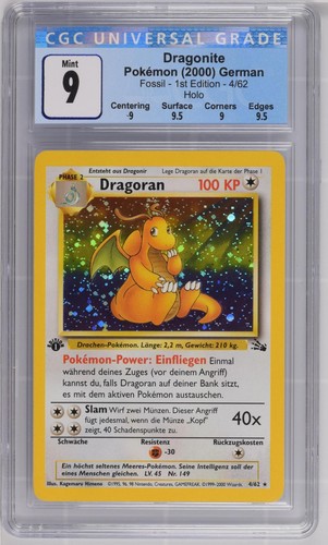 Dragonite holo fossil - fossil, tedesco