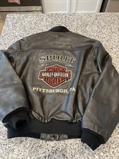 Giacca moto pelle Harley Davidson XL stile di vita Pittsburgh PA