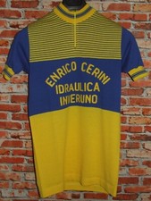 EROICA MAGLIA SHIRT BICI CICLISMO VINTAGE 70'S INVERUNO 50% LANA RICAMATA
