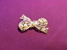 Spilla vintage in argento 925 a fiocco filigrana , silver brooch filigree 925