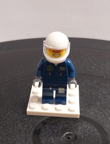 Lego minifigura pilota blu - lego,