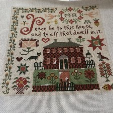 uccellini di piuma punta ago tela dipinto a mano casa della pace 10” 14m campione gatto