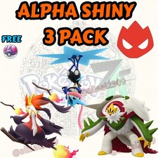 ALPHA✨ Shiny 6IV Greninja+Delphox+Chesnaught ✨Maxed EVs✨Pokemon Legends ZA✨