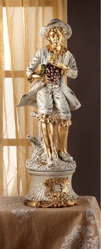 Statua tommaso con uva mano - statua,