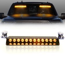 12LED 12V Parabrezza Auto Flash Dash Strobo Luce Lampeggiante Emergency