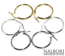 cerchi argento 925 orecchini