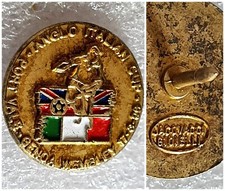 Distintivo calcio⚽️PORT VALE - GENOA Wembley 96 spilla Anglo🇬🇧 Italian🇮🇹 Cup