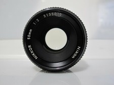 Nikon NIKKOR 50mm 50 mm 1:2 Nero Obiettivo