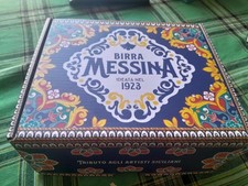 lotto 3 scatole -Set 2 Bicchieri Birra Messina Tributo agli artisti siciliani