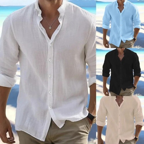 Camicia uomo bottoni manica