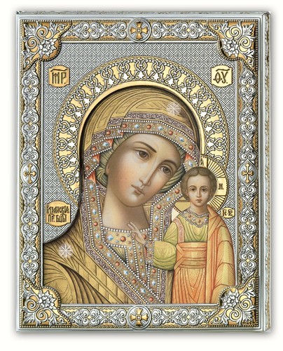 Quadretto icona russa madonna - quadretto,