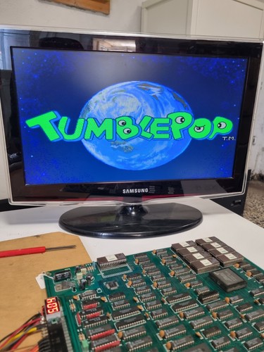Bootleg pcb jamma tumblepop - jamma,