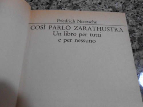 Friedrich nietzsche cosi - friedrich,