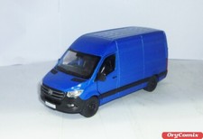 MODELLINO FURGONE - MERCEDES-BENZ SPRINTER - BLU (Kinsmart) SCALA 1:48 - OTTIMO