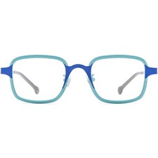Square Glasses Light Titanium