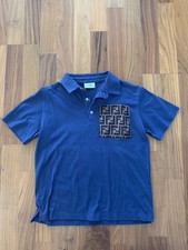 Polo bambino Fendi blu FF logo