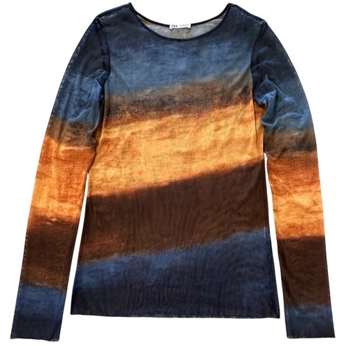 Zara top rete trasparente - top, a