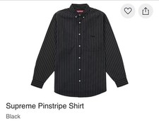 Camicia Supreme Gessato Nera