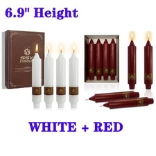 Confezione 8 Candele Pilastro Decorazione Casa Candele Coniche Senza Profumo 7" Candele Cena 